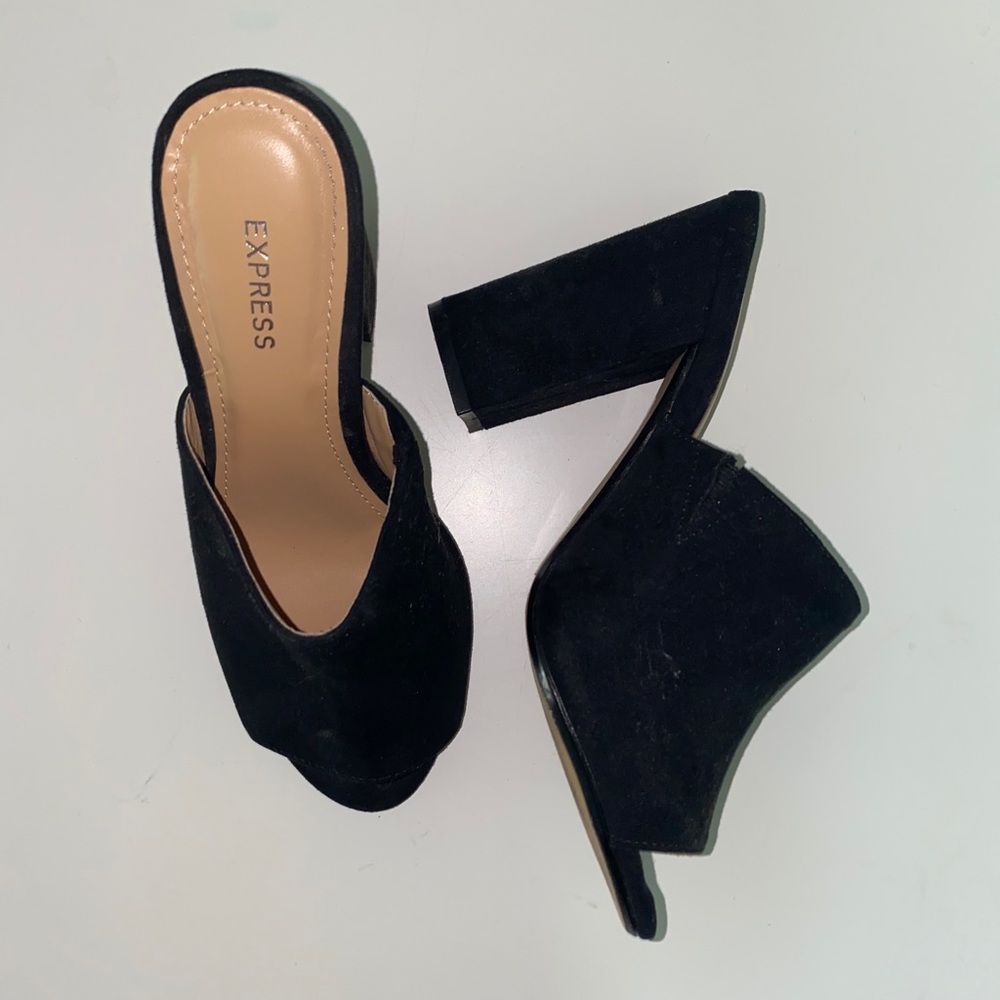 EXPRESS Black Mules